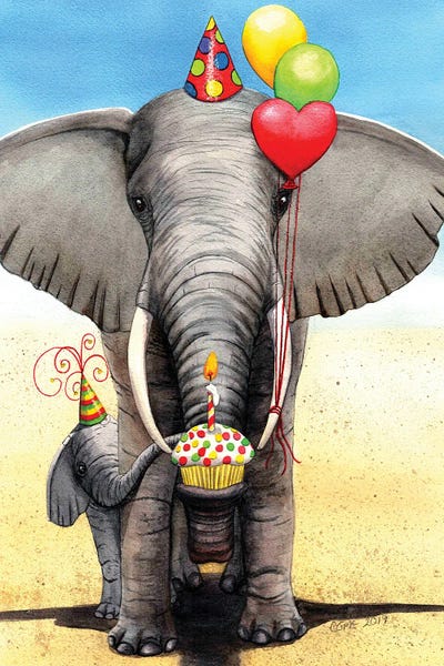 Balloons: Birthday Elephant by Catherine G McElroy