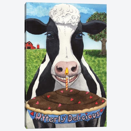 Cows Pie Canvas Print #CGM30} by Catherine G McElroy Canvas Art