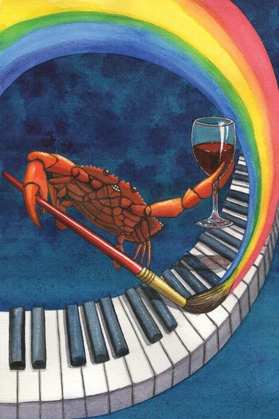 Pianos: Happy Crab by Catherine G McElroy