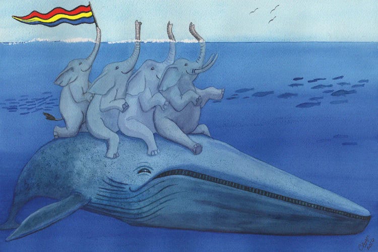 Having A Whale Of A Good Time by Catherine G McElroy wall art