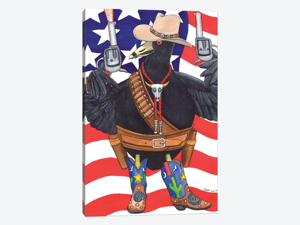 Rootin-Tootin Coot by Catherine G McElroy 1-piece Canvas Art Print