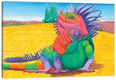 Lizard Of Oz Canvas Art Print - Fantasy Movie Art