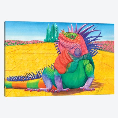 Lizard Of Oz Canvas Print #CGM59} by Catherine G McElroy Canvas Artwork