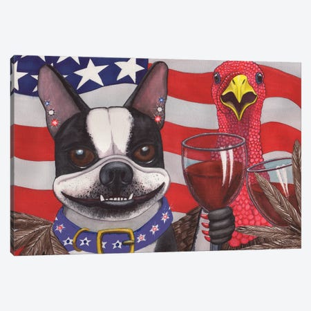 All American Wieners Canvas Print #CGM5} by Catherine G McElroy Canvas Wall Art