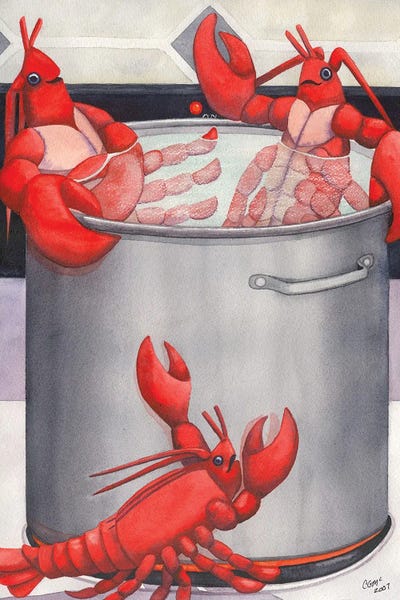 Catherine G McElroy: Lobster Spa by Catherine G McElroy