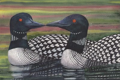 Looney About Each Other by Catherine G McElroy framed canvas print