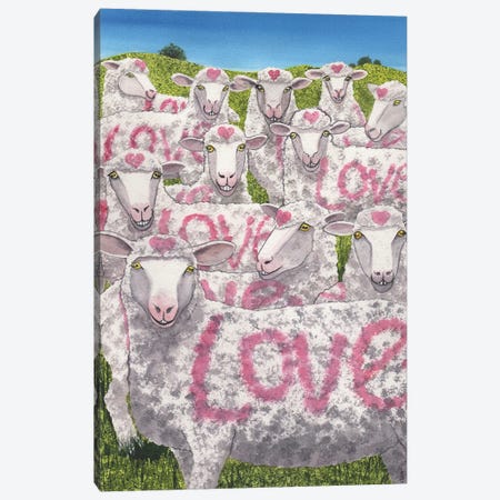 Love Ewes! Canvas Print #CGM63} by Catherine G McElroy Canvas Art Print