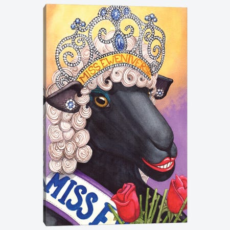 Miss Eweniverse Canvas Print #CGM67} by Catherine G McElroy Canvas Art