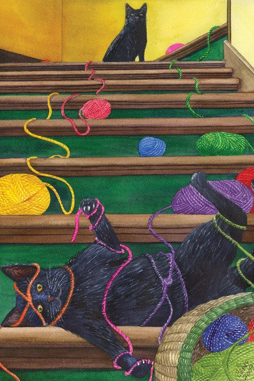 All Caught Up by Catherine G McElroy wall art