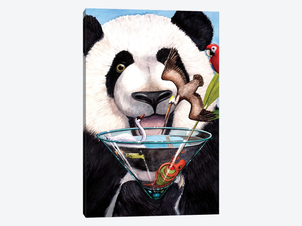 Party Panda by Catherine G McElroy 1-piece Art Print