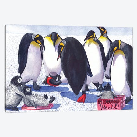 Pinguino Heels Canvas Print #CGM75} by Catherine G McElroy Canvas Print