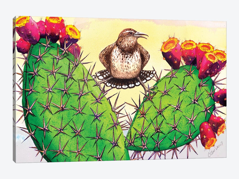 Prickly by Catherine G McElroy 1-piece Canvas Artwork