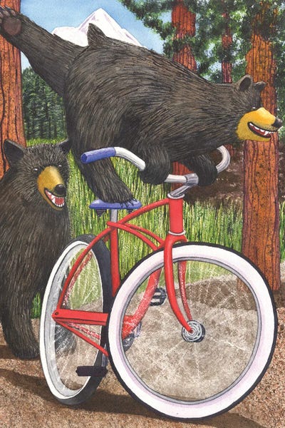 Bicycles: Red Bike by Catherine G McElroy