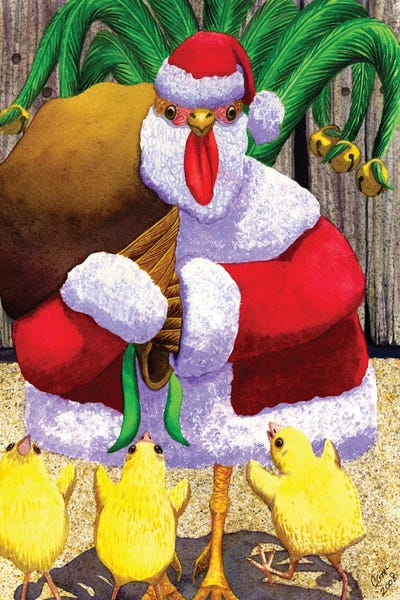 Christmas Animals: Santa Chicken by Catherine G McElroy