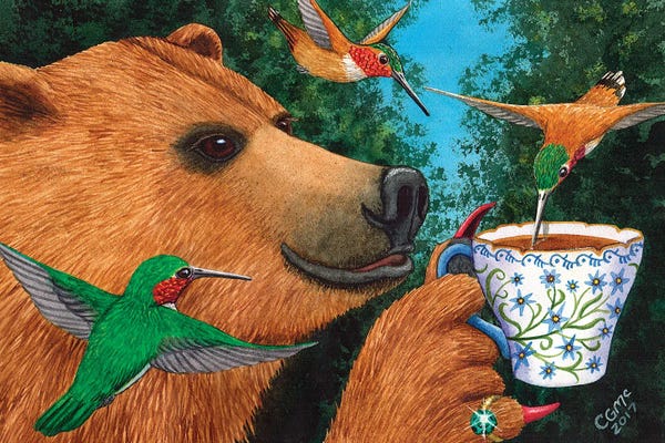 Hummingbirds: Sweet Tea by Catherine G McElroy