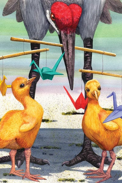 Catherine G McElroy: Baby Cranes by Catherine G McElroy