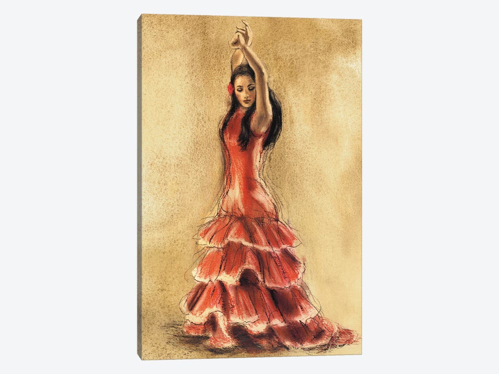Flamenco Dancer I by Caroline Gold 1-piece Canvas Artwork