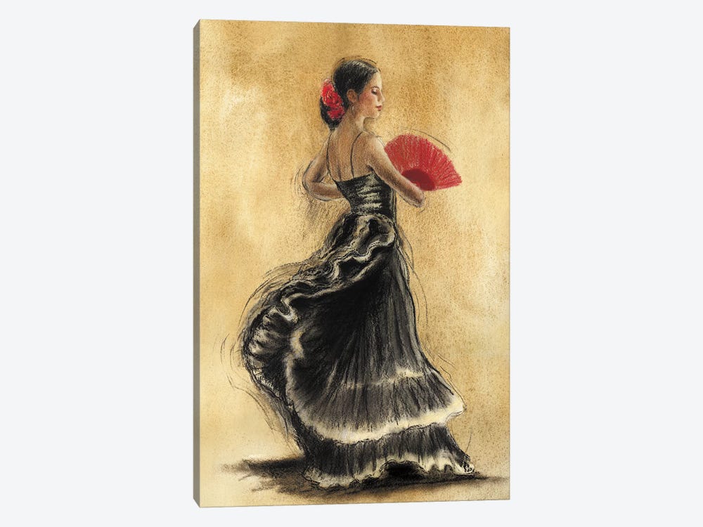 Flamenco Dancer II 1-piece Canvas Art Print