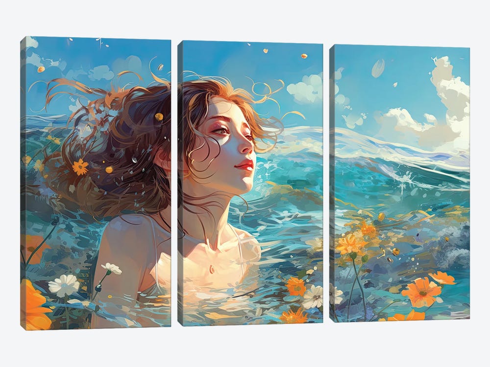 Summer Bliss by Cameron Gray 3-piece Canvas Print