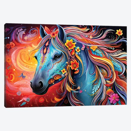 Spirit Horse Canvas Print #CGR106} by Cameron Gray Art Print