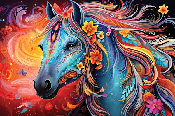 Psychedelic: Spirit Horse by Cameron Gray