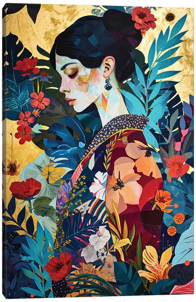 Grace Canvas Art Print - Geisha