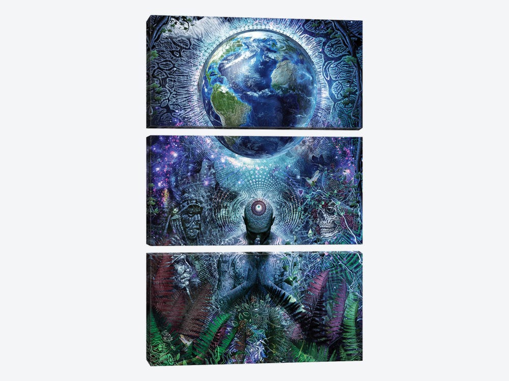 Gratitude For The Earth And Sky by Cameron Gray 3-piece Art Print