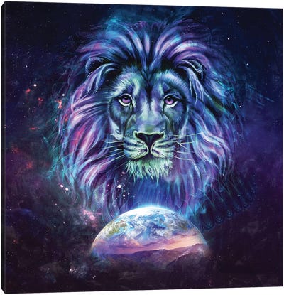 Guardian Canvas Art Print - Lion Art