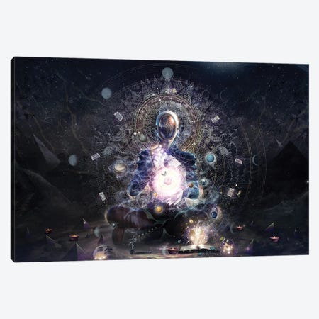 The Cosmic Ritual Canvas Print #CGR43} by Cameron Gray Canvas Wall Art