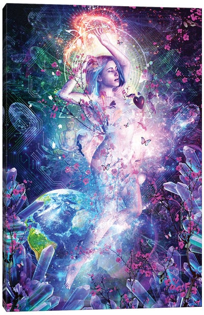 Encounter With The Sublime Canvas Art Print - Psychedelic & Trippy Art