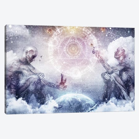 Awake In A Silver Land Canvas Print #CGR4} by Cameron Gray Canvas Artwork