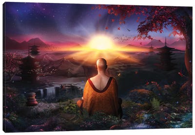 A Magical Existence Canvas Art Print - Buddhism Art