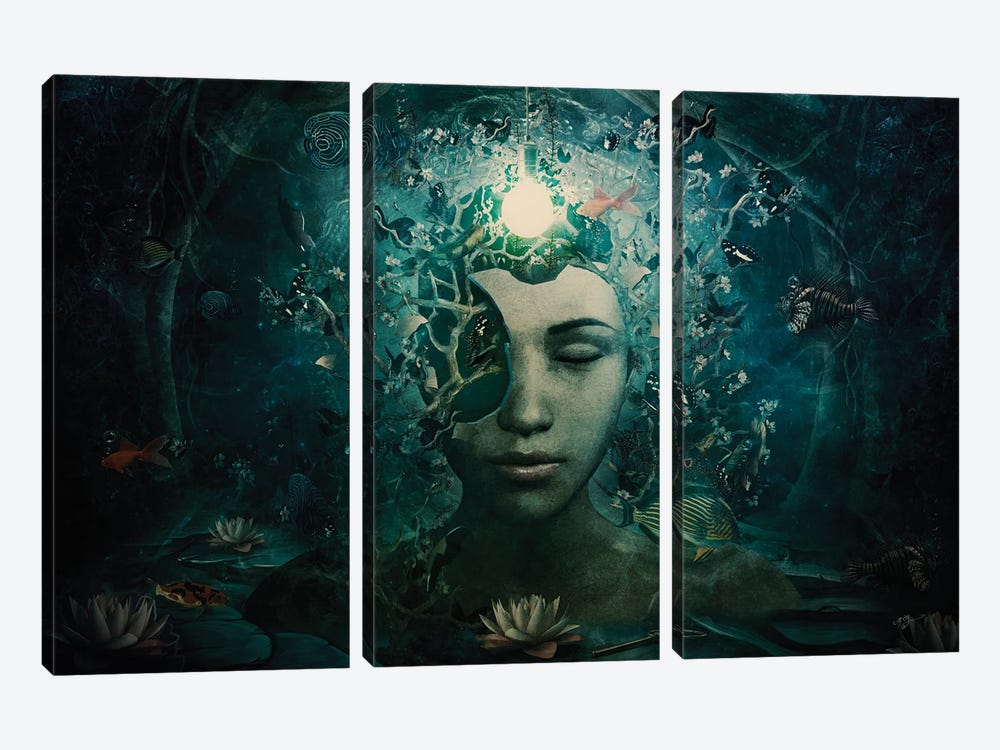 Beautiful And Broken by Cameron Gray 3-piece Canvas Art Print