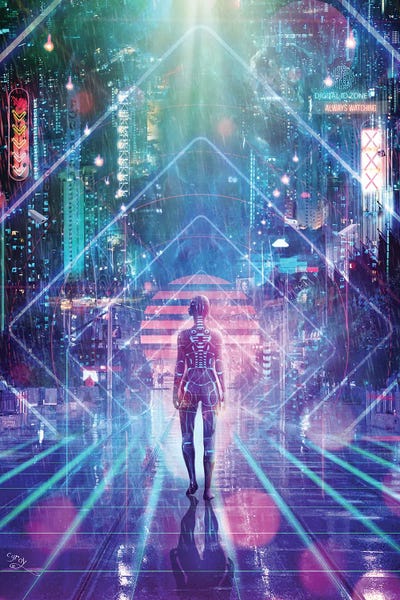 Robots: Neon Zone by Cameron Gray