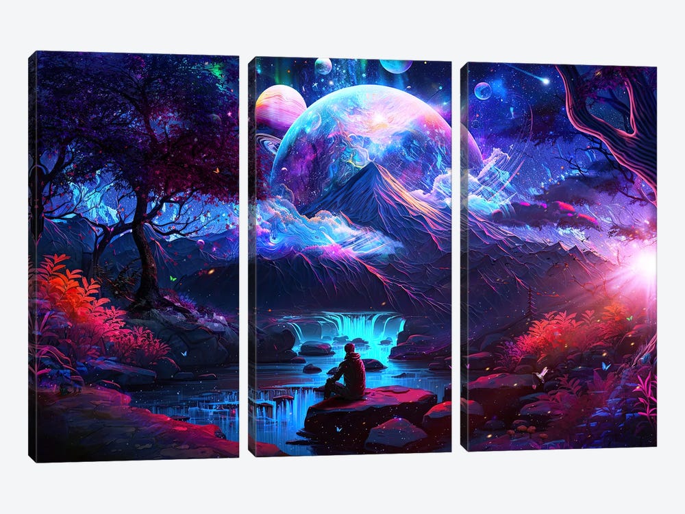 Breathing In The Sky by Cameron Gray 3-piece Canvas Artwork