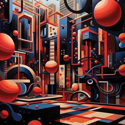 Awake In The Matrix I by Cameron Gray metal wall art