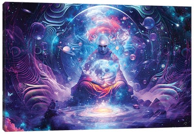 From Other Worlds Canvas Art Print - Monk Art