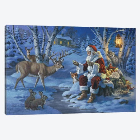 Christmas Feast Canvas Print #CGT16} by Corbert Gauthier Canvas Wall Art
