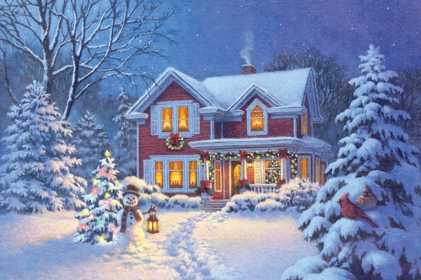 Houses: Christmas Greetings by Corbert Gauthier
