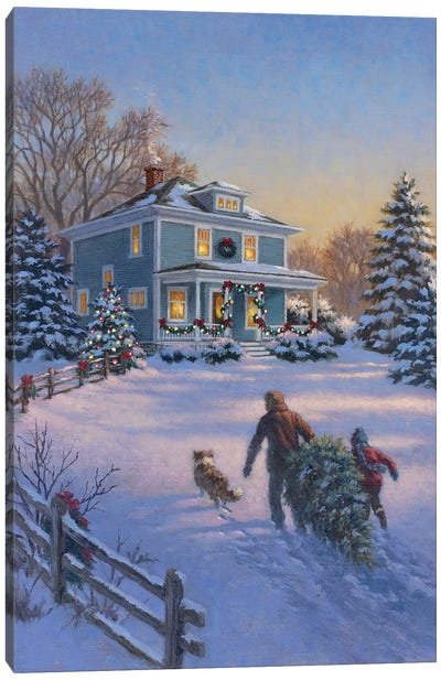 Christmas Tradition Canvas Art Print - Corbert Gauthier