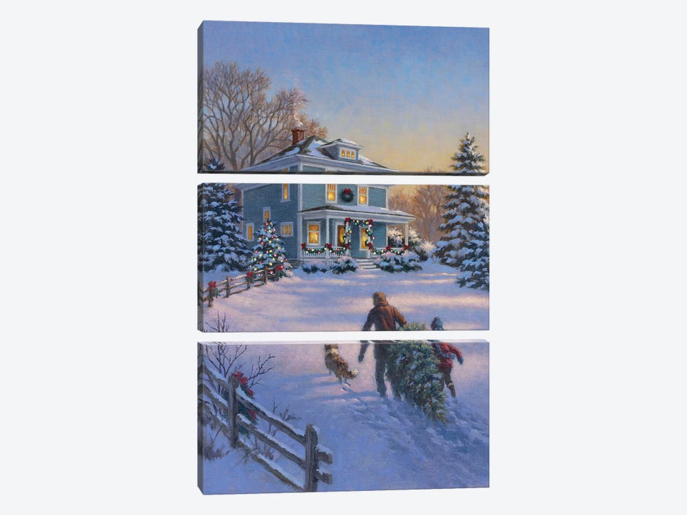 Christmas Tradition by Corbert Gauthier 3-piece Art Print