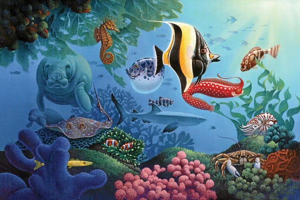 Fish: Hidden Fish Shapes by Corbert Gauthier