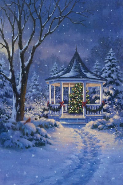 Snowscapes: Holiday Gazebo by Corbert Gauthier