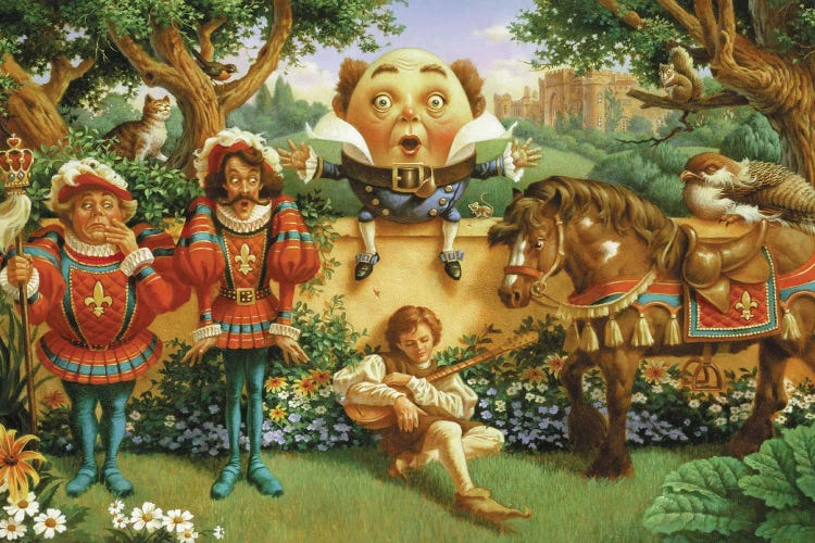 Humpty Dumpty & Friends by Corbert Gauthier wall art