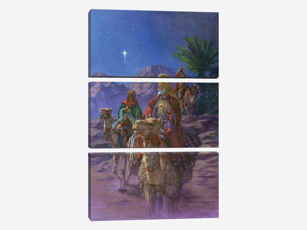 Journey Of The Magi by Corbert Gauthier 3-piece Canvas Art Print