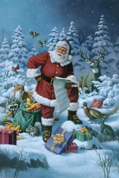 Deer: Moonlight Christmas Party II by Corbert Gauthier