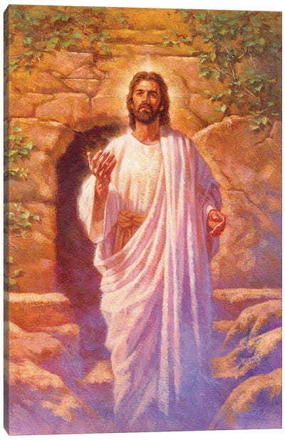 Resurrection Canvas Art Print - Religious Figure Art