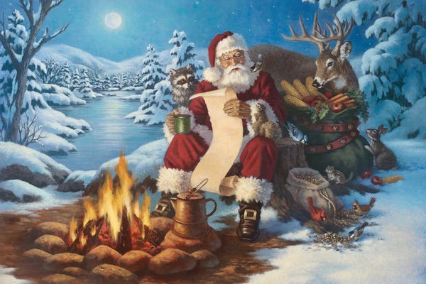 Snowscapes: Santas List by Corbert Gauthier