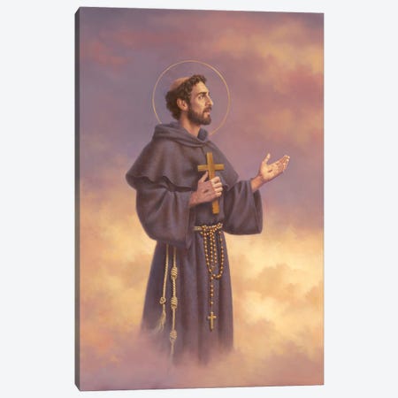 St Francis of Assisi Canvas Print #CGT61} by Corbert Gauthier Canvas Artwork