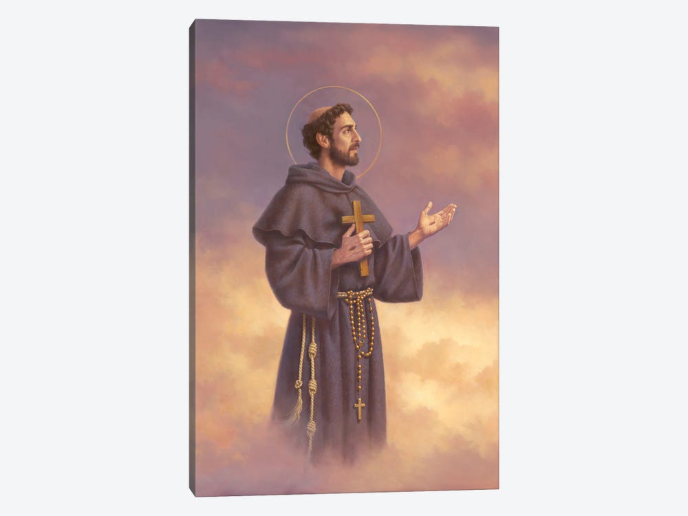 St Francis of Assisi by Corbert Gauthier 1-piece Canvas Artwork